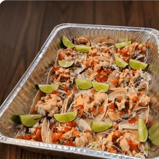 Fish taco tray.