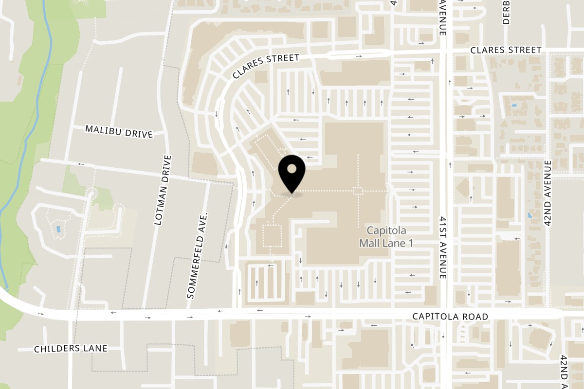 Map showing the location of Taquizas Gabriel on 1855 41st Ave R01 in Capitola
